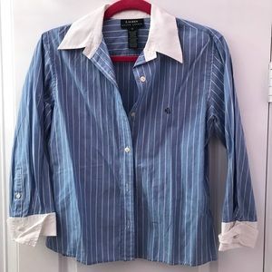 Long sleeve striped button down